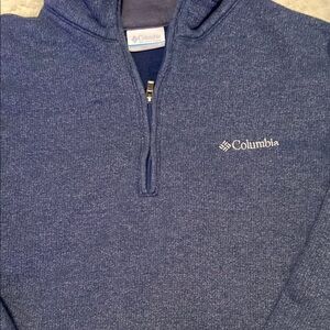Columbia Men's Blue Quarter Zip Sweater